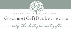 GourmetGiftBaskets.com logo with words, 